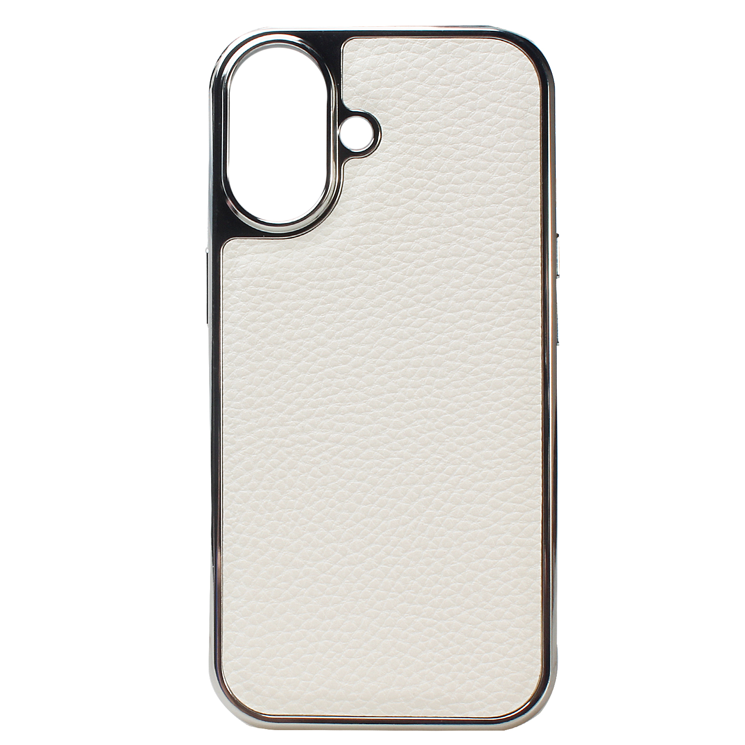 PU Leather Phone Case with Metallic Frame
