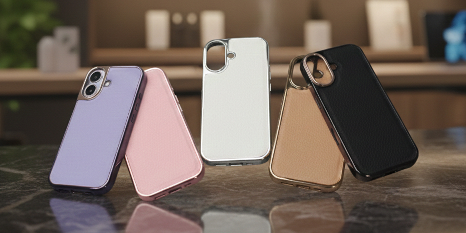 Triwood Tech PU leather phone case with metallic frame for OEM ODM manufacturing