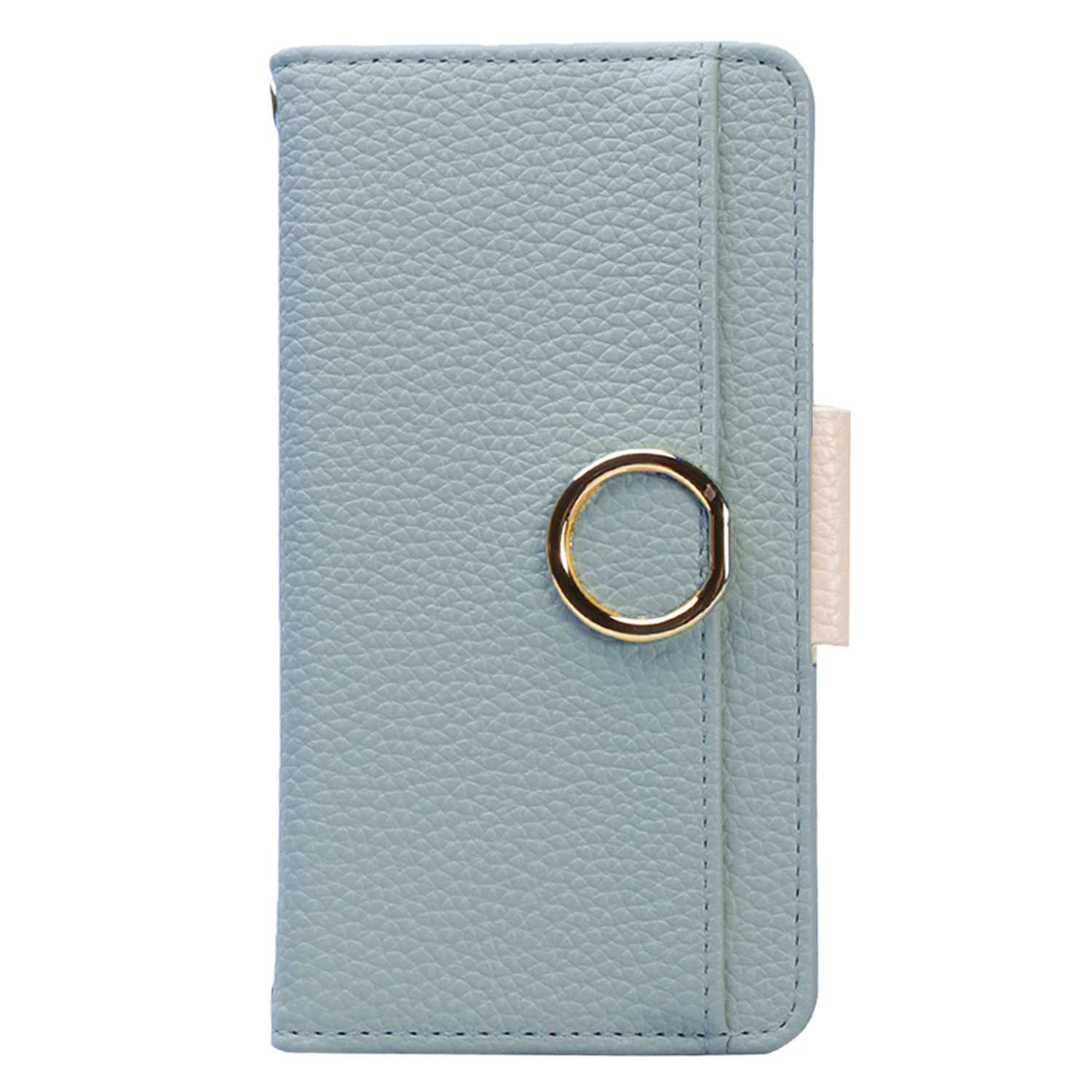 Premium leather case with chic gold‑tone ring, Three card slots for organized daily essentials, Foldable back offering stable hands‑free viewing, Magnetic closure providing secure full‑body protection, Triwood Tech luxury leather flip phone case, OEM ODM 