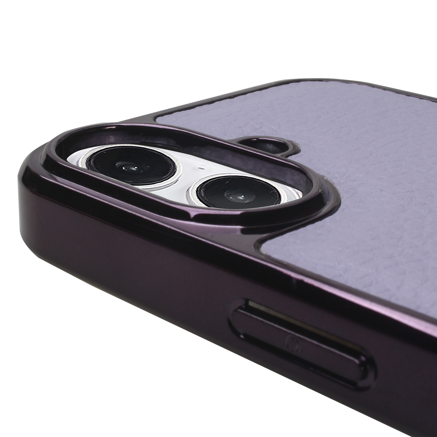 Triwood Tech PU leather phone case with metallic frame for OEM ODM manufacturing